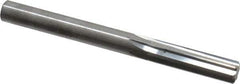 Hertel - Letter N Solid Carbide 6 Flute Chucking Reamer - Straight Flute, Straight Shank, 1-1/8" Flute Length, 3-1/4" OAL - Apex Tool & Supply