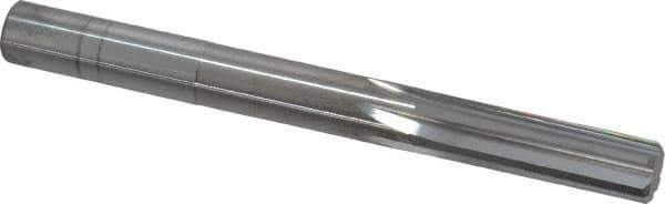 Hertel - Letter O Solid Carbide 6 Flute Chucking Reamer - Straight Flute, Straight Shank, 1-1/8" Flute Length, 3-1/4" OAL - Apex Tool & Supply