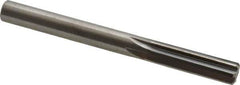 Hertel - Letter Q Solid Carbide 6 Flute Chucking Reamer - Straight Flute, Straight Shank, 1-1/4" Flute Length, 3-1/2" OAL - Apex Tool & Supply