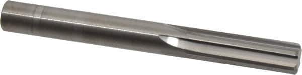 Hertel - Letter V Solid Carbide 6 Flute Chucking Reamer - Straight Flute, Straight Shank, 1-1/4" Flute Length, 3-1/2" OAL - Apex Tool & Supply