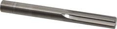 Hertel - Letter V Solid Carbide 6 Flute Chucking Reamer - Straight Flute, Straight Shank, 1-1/4" Flute Length, 3-1/2" OAL - Apex Tool & Supply