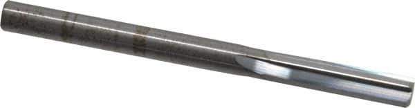 Hertel - 6mm Solid Carbide 4 Flute Chucking Reamer - Straight Flute, Straight Shank, 1" Flute Length, 3" OAL - Apex Tool & Supply