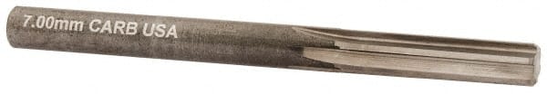 Hertel - 7mm Solid Carbide 6 Flute Chucking Reamer - Apex Tool & Supply