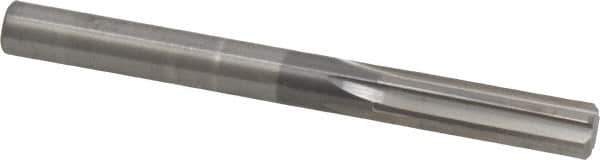 Hertel - 8mm Solid Carbide 6 Flute Chucking Reamer - Straight Flute, Straight Shank, 1-1/8" Flute Length, 3-1/4" OAL - Apex Tool & Supply