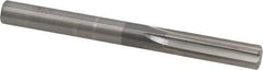 Hertel - 8mm Solid Carbide 6 Flute Chucking Reamer - Straight Flute, Straight Shank, 1-1/8" Flute Length, 3-1/4" OAL - Apex Tool & Supply