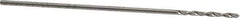 Hertel - #70 118° Solid Carbide Jobber Drill - Bright Finish, Right Hand Cut, Spiral Flute, Straight Shank, 1" OAL, Standard Point - Apex Tool & Supply