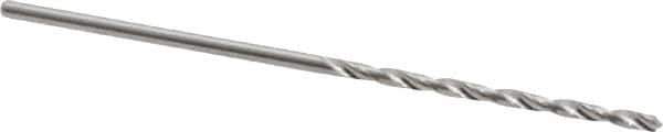 Hertel - #58 118° Solid Carbide Jobber Drill - Bright Finish, Right Hand Cut, Spiral Flute, Straight Shank, 1-1/2" OAL, Standard Point - Apex Tool & Supply