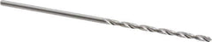 Hertel - #58 118° Solid Carbide Jobber Drill - Bright Finish, Right Hand Cut, Spiral Flute, Straight Shank, 1-1/2" OAL, Standard Point - Apex Tool & Supply