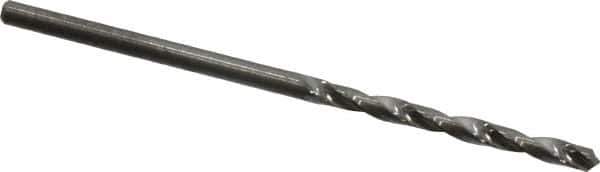 Hertel - #49 118° Solid Carbide Jobber Drill - Bright Finish, Right Hand Cut, Spiral Flute, Straight Shank, 1-3/4" OAL, Standard Point - Apex Tool & Supply