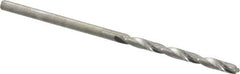 Hertel - #44 118° Solid Carbide Jobber Drill - Bright Finish, Right Hand Cut, Spiral Flute, Straight Shank, 2" OAL, Standard Point - Apex Tool & Supply
