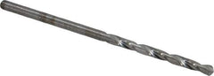 Hertel - #43 118° Solid Carbide Jobber Drill - Bright Finish, Right Hand Cut, Spiral Flute, Straight Shank, 2" OAL, Standard Point - Apex Tool & Supply