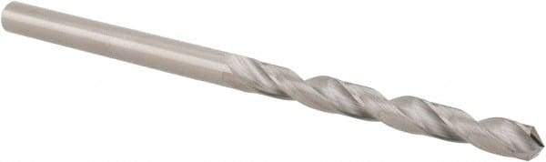 Hertel - 1/8" 118° Solid Carbide Jobber Drill - Bright Finish, Right Hand Cut, Spiral Flute, Straight Shank, 2-1/4" OAL, Standard Point - Apex Tool & Supply