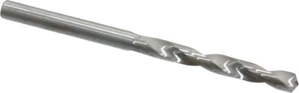 Hertel - #20 118° Solid Carbide Jobber Drill - Bright Finish, Right Hand Cut, Spiral Flute, Straight Shank, 2-1/2" OAL, Standard Point - Apex Tool & Supply