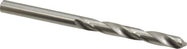 Hertel - #6 118° Solid Carbide Jobber Drill - Bright Finish, Right Hand Cut, Spiral Flute, Straight Shank, 3" OAL, Standard Point - Apex Tool & Supply
