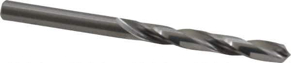 Hertel - #3 118° Solid Carbide Jobber Drill - Bright Finish, Right Hand Cut, Spiral Flute, Straight Shank, 3" OAL, Standard Point - Apex Tool & Supply