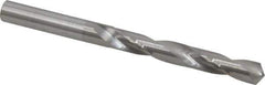 Hertel - 21/64" 118° Solid Carbide Jobber Drill - Bright Finish, Right Hand Cut, Spiral Flute, Straight Shank, 4" OAL, Standard Point - Apex Tool & Supply