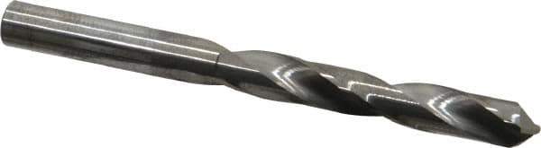 Hertel - Letter U 118° Solid Carbide Jobber Drill - Bright Finish, Right Hand Cut, Spiral Flute, Straight Shank, 4-1/4" OAL, Standard Point - Apex Tool & Supply