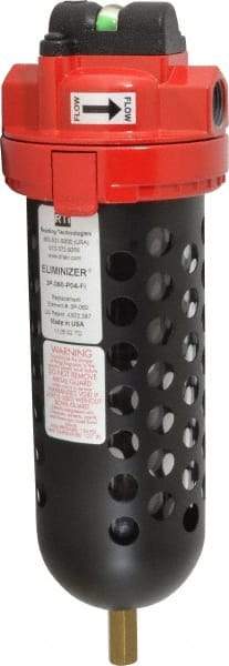 RTI Eliminizer - 1/2" 60 CFM Air Dryer/Filter Unit - Polycarbonate, 11-1/2" High x 3-3/4" Diam - Apex Tool & Supply