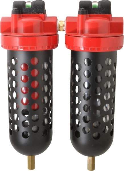 RTI Eliminizer - 3/8" 60 SCFM Air Dryer/Filter Unit - Polycarbonate, 8-1/2" Wide x 11-1/2" High - Apex Tool & Supply