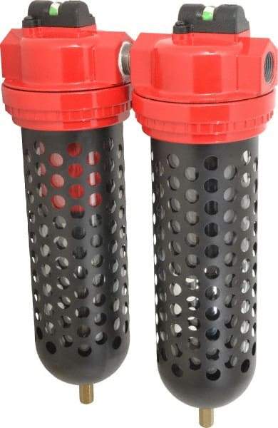 RTI Eliminizer - 3/4" 90 SCFM Air Dryer/Filter Unit - Polycarbonate, 11" Wide x 15-1/2" High - Apex Tool & Supply