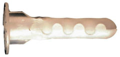Toggler - 3/16" Diam, 3/16" Drill, 1" OAL, Plug Concrete Anchor - Plastic, Flange Head - Apex Tool & Supply