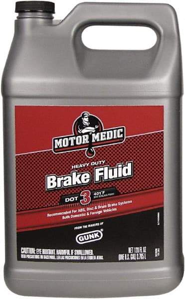 Motor Medic - 1 Gal Super Heavy Duty Brake Fluid - DOT 3 Transportation - Apex Tool & Supply