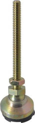 Gibraltar - 1/4-20 Bolt Thread, Studded Pivotal Stud Mount Leveling Pad & Mount - 1,000 Max Lb Capacity, 1" Base Diam - Apex Tool & Supply
