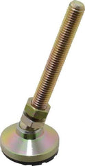 Gibraltar - 1/2-13 Bolt Thread, Studded Pivotal Stud Mount Leveling Pad & Mount - 5,000 Max Lb Capacity, 1-7/8" Base Diam - Apex Tool & Supply