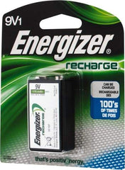 Energizer - Size 9V, NiMH, Standard Battery - 9 Volts, Miniature Snap Terminal - Apex Tool & Supply