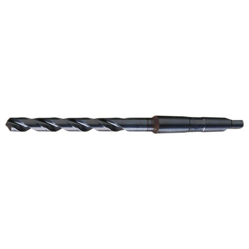 55/64 RHS / RHC HSS 118 Degree Radial Point General Purpose Taper Shank Drill - Steam Oxide - Exact Industrial Supply