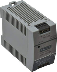 Sola/Hevi-Duty - 100 Watt, 3 to 2.5 Amp, 264 VAC, 375 VDC Input, 10 to 12 VDC Output, DIN Rail Power Supply - Screw Terminal Connection, 1 Output, 1.77 Inch Wide x 3.58 Inch Deep x 2.95 Inch High, Up to 80% Efficiency, 14 to 140°F, Green LED Display - Apex Tool & Supply