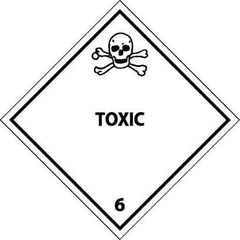 NMC - Toxic DOT Shipping Label - 4" High x 4" Wide - Apex Tool & Supply