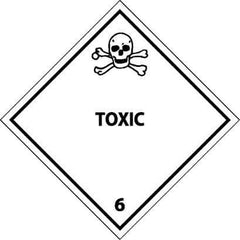 NMC - Toxic DOT Shipping Label - 4" High x 4" Wide - Apex Tool & Supply