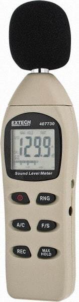 Extech - A and C Frequency Weight, LCD Display Sound Meter - 40 to 130 Decibels - Apex Tool & Supply