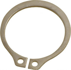 Rotor Clip - 11/16" Shaft Diam, 0.646" Groove Diam, Stainless Steel External SH Style Retaining Ring - Apex Tool & Supply