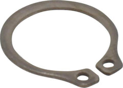 Rotor Clip - 10.46mm Groove Diam, 7/16" Shaft Diam, Passivated Stainless Steel, Snap External Retaining Rings - 0.029" Groove Width, 0.013" Groove Depth, 0.025" Ring Thickness, Grade 15-7 Grade 632 - Apex Tool & Supply