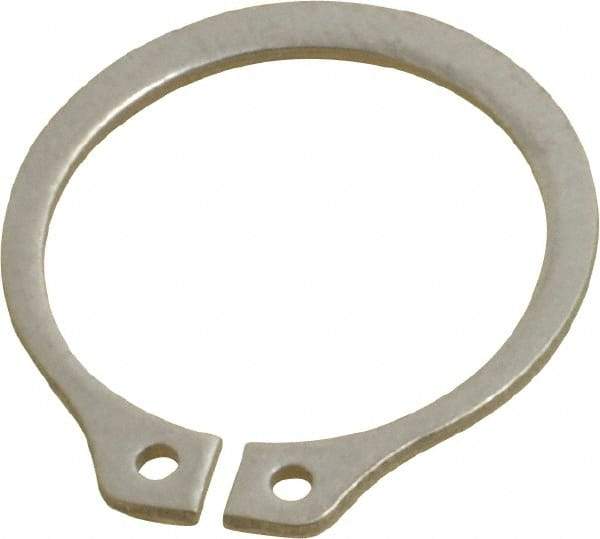 Rotor Clip - 17.88mm Groove Diam, 3/4" Shaft Diam, Passivated Stainless Steel, Snap External Retaining Rings - 0.046" Groove Width, 0.023" Groove Depth, 0.042" Ring Thickness, Grade 15-7 Grade 632 - Apex Tool & Supply
