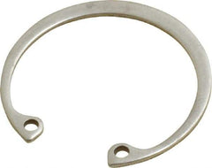 Rotor Clip - 0.05" Thick, Passivated Finish, Stainless Steel Snap Internal Retaining Ring - 0.056" Groove Width, 0.04" Groove Depth, 1.33" Groove Diam, Grade 15-7 Grade 632 - Apex Tool & Supply