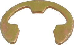 Rotor Clip - 14.73mm Groove Diam, 3/4" Shaft Diam, Cadmium-Plated Steel, E Style External Retaining Rings - 0.056" Groove Width, 0.085" Groove Depth, 0.05" Ring Thickness, Grade 1060-1090 - Apex Tool & Supply