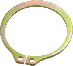 Rotor Clip - 29.87mm Groove Diam, 1-1/4" Shaft Diam, Cadmium-Plated Steel, Snap External Retaining Rings - 0.056" Groove Width, 0.037" Groove Depth, 0.05" Ring Thickness, Grade 1060-1090 - Apex Tool & Supply