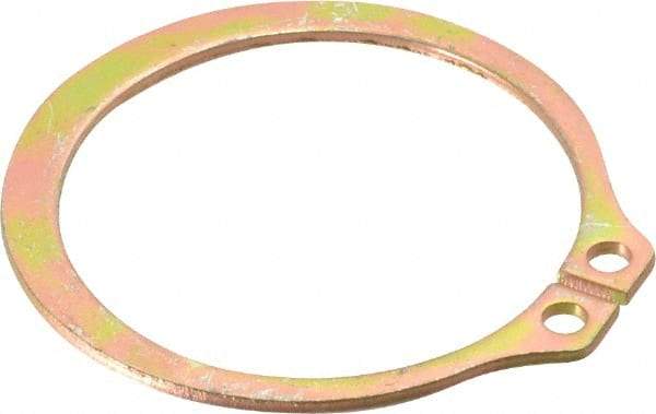 Rotor Clip - 41.91mm Groove Diam, 1-3/4" Shaft Diam, Cadmium-Plated Steel, Snap External Retaining Rings - 0.068" Groove Width, 0.05" Groove Depth, 0.062" Ring Thickness, Grade 1060-1090 - Apex Tool & Supply