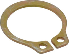 Rotor Clip - 8.94mm Groove Diam, 3/8" Shaft Diam, Cadmium-Plated Steel, Snap External Retaining Rings - 0.029" Groove Width, 0.012" Groove Depth, 0.025" Ring Thickness, Grade 1060-1090 - Apex Tool & Supply