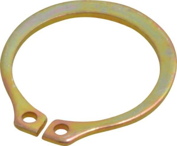 Rotor Clip - 14.94mm Groove Diam, 5/8" Shaft Diam, Cadmium-Plated Steel, Snap External Retaining Rings - 0.039" Groove Width, 0.018" Groove Depth, 0.035" Ring Thickness, Grade 1060-1090 - Apex Tool & Supply
