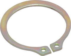 Rotor Clip - 20.85mm Groove Diam, 7/8" Shaft Diam, Cadmium-Plated Steel, Snap External Retaining Rings - 0.046" Groove Width, 0.027" Groove Depth, 0.042" Ring Thickness, Grade 1060-1090 - Apex Tool & Supply