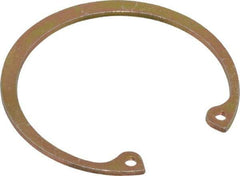 Rotor Clip - 0.062" Thick, Cadmium-Plated Finish, Steel Snap Internal Retaining Ring - 0.068" Groove Width, 0.057" Groove Depth, 1.989" Groove Diam, Grade 1060-1090 - Apex Tool & Supply