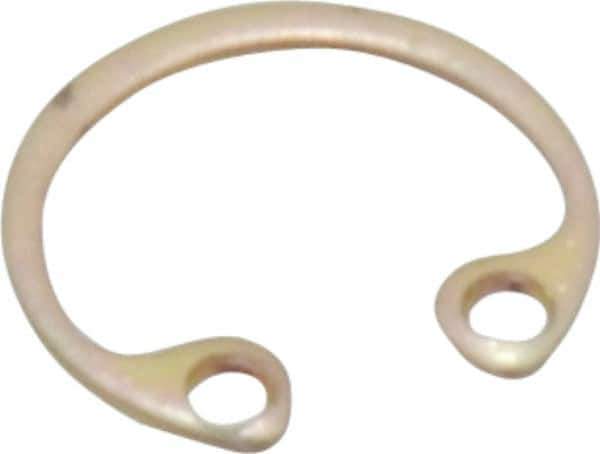 Rotor Clip - 0.015" Thick, Cadmium-Plated Finish, Steel Snap Internal Retaining Ring - 0.02" Groove Width, 0.009" Groove Depth, 0.268" Groove Diam, Grade 1060-1090 - Apex Tool & Supply