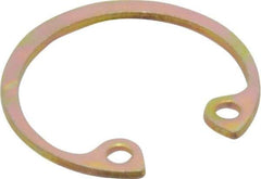 Rotor Clip - 0.035" Thick, Cadmium-Plated Finish, Steel Snap Internal Retaining Ring - 0.039" Groove Width, 0.02" Groove Depth, 0.665" Groove Diam, Grade 1060-1090 - Apex Tool & Supply