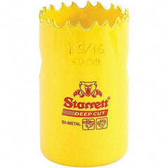 Starrett - 1-9/16" Diam, 2" Cutting Depth, Hole Saw - High Speed Steel Saw, Toothed Edge - Apex Tool & Supply