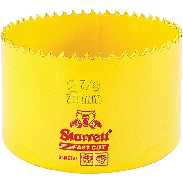 Starrett - 2-7/8" Diam, 1-5/8" Cutting Depth, Hole Saw - High Speed Steel Saw, Toothed Edge - Apex Tool & Supply