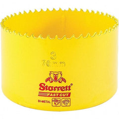 Starrett - 3" Diam, 1-5/8" Cutting Depth, Hole Saw - High Speed Steel Saw, Toothed Edge - Apex Tool & Supply